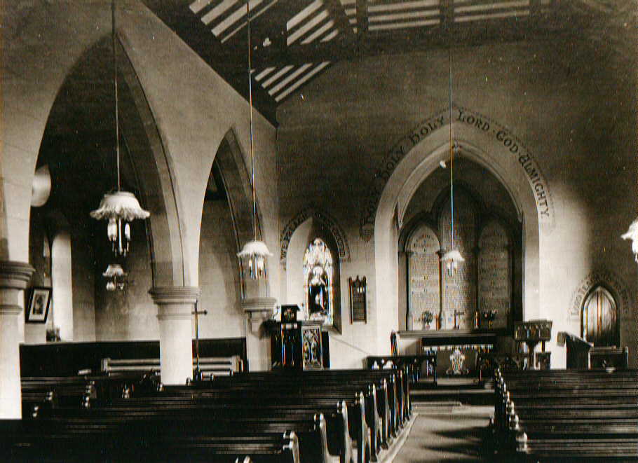 Inside view of Holy Trinity Church, c1930